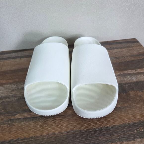 Nike Calm White Slide Sandals Size Men 7 Woman 8